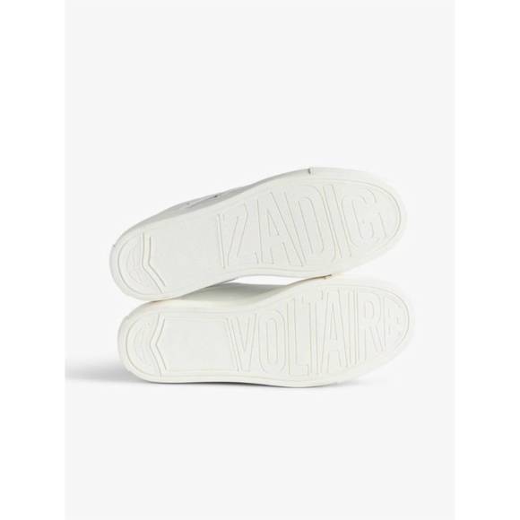 NEW ZADIG & VOLTAIRE women's la flash chunky sneaker in blanc - Picture 6 of 6